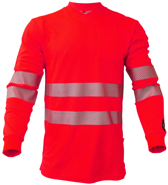 Sweater BORMIO SAFETY Pilatus HiVis rot